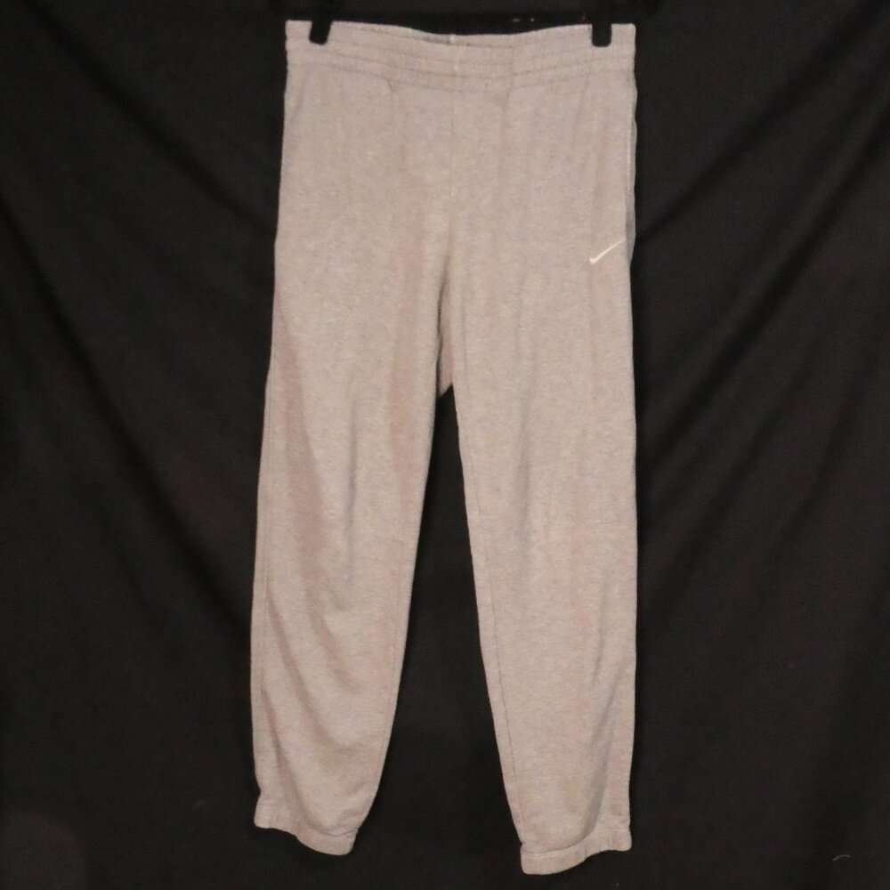 NIKE small Grey Sweatpants With Elastic Bottom Hems and Snap Button Back Pocket